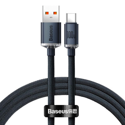 Кабель Baseus Type-C Crystal Shine Series Fast Charging Data Cable |1.2m, 100W|