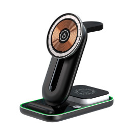 Зарядка Qi 4in1 Magnetic Wireless Charger XYJ A8 |Phone, Apple Watch, AirPods|