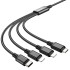 Кабель Hoco Combo 4-in-1 2lightning + Type-C + Micro USB Super charging cable X76 |1M, 2A|