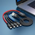 Кабель Hoco Combo 4-in-1 2lightning + Type-C + Micro USB Super charging cable X76 |1M, 2A|