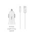 Адаптер автомобільний Hoco Lightning cable two-port Car charger set Z2A |2USB, 2.4A|