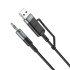 Кабель Hoco Type-C + USB 2-in-1 digital audio conversion cable UPA23 |1m, DAC|