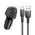 Адаптер автомобільний BOROFONE Solid dual-port car charger Type-C Set BZ31A |2USB, 17W/3.4A Max|