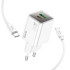 Адаптер мережевий HOCO Type-C to Type-C cable Glorious N46 |1USB/1Type-C, 20W/3A, PD/QC|