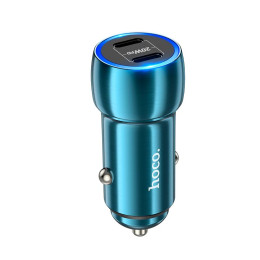 Адаптер автомобільний HOCO Tough dual port car charger Z48 |2Type-C, 40W/3A, PD/QC| Адаптер автомобільний HOCO Tough dual port car charger Z48 |2Type-C, 40W/3A, PD/QC|