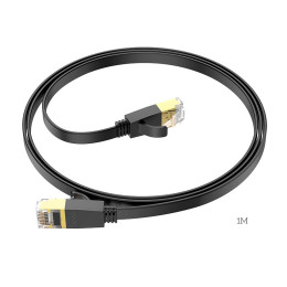Кабель Hoco General pure copper flat network cable US07 (1M, 1Gbps)