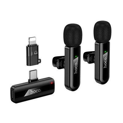 Мікрофон HOCO Type-C/Lightning Fair wireless microphone L20A |2.4G, 5-15m, 3-4h|