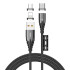 Кабель JOYROOM Combo Lightning + Micro USB + Type-C Magnetic Series 3in1 S-M408 |1.2m, 3A|