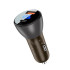 Адаптер автомобільний AceFast metal Car charger with digital display B6 |1USB/1Type-C, 63W/6A, PD/QC|