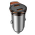 Адаптер автомобільний HOCO Rigorous port car charger NZ16B |2Type-C, 45W/3A, PD25W/QC|