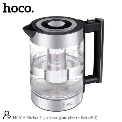Електрочайник HOCO Kitchen high boron glass electric kettle HA01A |1.8L|