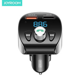 Адаптер автомобільний JOYROOM with Bluetooth FM Shadow Series JR-CL02 |2USB, QC3.0, 18W, TF Cards|