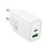 Адаптер мережевий HOCO Gentle charger N63 |1USB/1Type-C, 30W/3A, PD/QC|