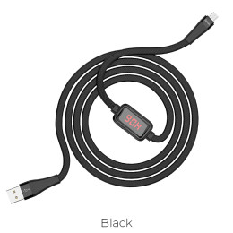Кабель Hoco Micro USB з таймером S4 |1.2m, 2.4A|