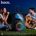 Акустика-караоке HOCO RGB outdoor karaoke BT дисплей з двома мікрофоном і дисплеєм 800p DS71 |BT5.0, USB/AUX/TF, 60W, 3h, EQ|