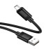 Кабель HOCO Micro USB Benefit silicone charging data cable X122 |1m, 2.4A|