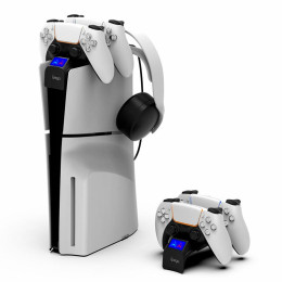 Док-станція iPega PS5 Slim Rainbow Bridge Dual Charge PG-P5S016