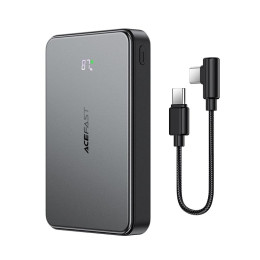 Acefast magnetic fast charging power bank with cable M31 10000mAh |1USB/2Type-C, 22.5W/3A, PD/QC|