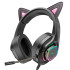 Навушники HOCO Cute cat luminous cat ear gaming headphones W107