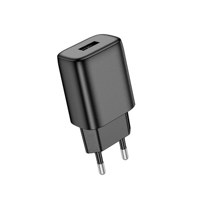 Адаптер мережевий HOCO Solid single port charger C134A |1USB, 12W/2.4A|