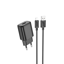 Адаптер мережевий Hoco Lightning Cable Solid single port charger C134A |1USB, 12W/2.4A| Адаптер мережевий Hoco Lightning Cable Solid single port charger C134A |1USB, 12W/2.4A|
