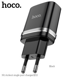 Адаптер мережевий HOCO Ardent single port charger N1 |1USB, 2.4A, 12W| (Safety Certified)