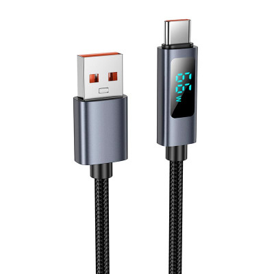 Кабель HOCO Type-C Favor 5A charging data cable with display X112 |1m, 5A|