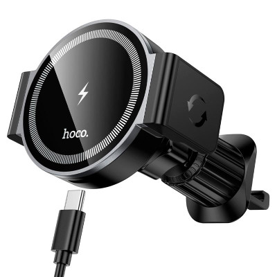 Утримувач HOCO Power electric magnetic wireless fast charging car holder (air outlet) HW35 |15W|