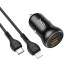 Адаптер автомобільний Hoco Type-C to Lightning Cable Smooth road car charger NZ5 |1USB/1Type-C, 30W/3A, PD/QC|