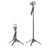 Селфі-монопод HOCO Handy aluminum alloy anti-shake live broadcast holder K22 |L 1.75m, BT|