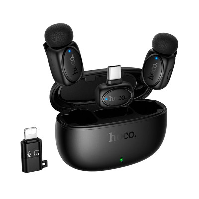 Мікрофон HOCO Graceful Wireless Microphone (iP/Type-C) L19 |2.4GHz, 3-4h, 10-15m|
