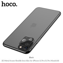 Захисне скло HOCO 3D Metal для камери iPhone 11 Pro / 11 Pro Max (A18)