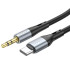 Кабель HOCO 3.5 mm to Type-C silicone digital audio conversion cable UPA22 |1M|