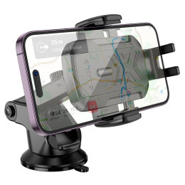 Тримач HOCO Gamble one-button Car holder H65 (center console) |4.5-7"|