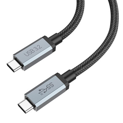 Кабель HOCO Type-c to Type-c USB3.2 20Gbps 100W HD high speed data cable US06 (2M)