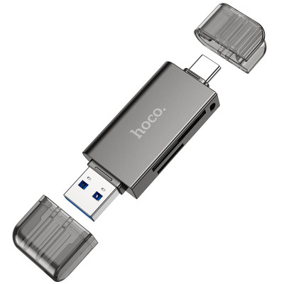 Перехідник HOCO USB&Type-C 3.0 high-speed card reader HB39 |5Gbps|
