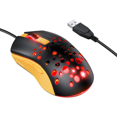 Миша HOCO Sky luminous gaming wired mouse GM51 |1200-3600dpi, 7 LED colors|