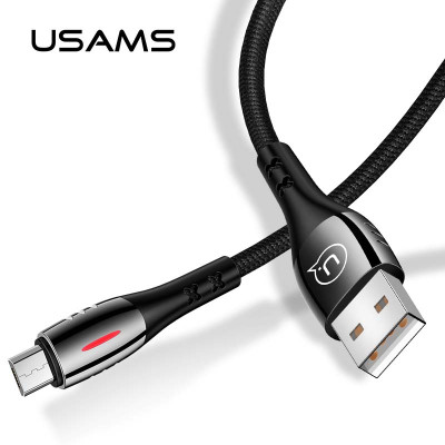 Кабель Usams Micro USB Smart Power-off u-Tone series US-SJ346 |1.2m, 2A|