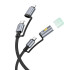 Кабель Hoco All-in-one charging data cable c / iP to C / LED light U138 |1.2m, PD27/60W|