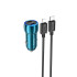 Адаптер автомобільний HOCO Type-C to Lightning Cable Tough dual port car charger Z48 |2Type-C, 40W/3A, PD/QC|