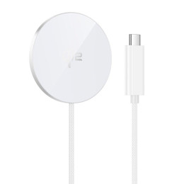 Заряджання Qi HOCO Fast Qi2 magnetic wireless fast charger CW63 |1.2m, 15W Max, 2A|