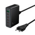Адаптер мережевий HOCO Modern PD 6-port desktop charger C152A |5Type-C/1USB, 70W/3A, PD/QC|