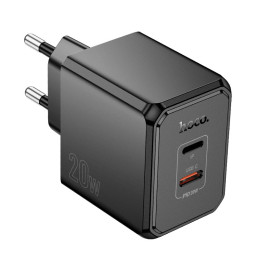 Адаптер мережевий HOCO Wish two-way charger CS16A |1Type-C/1Lightning, 20W/3A|