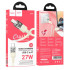 Кабель Hoco Type-C to Lightning Spirit PD transparent charging data cable U129 |27W, 1.2M|