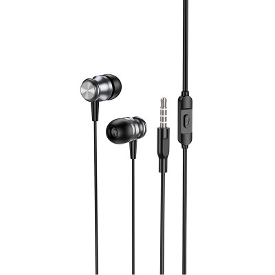 Навушники BOROFONE Platinum metal universal earphones with microphone BM75 |1.2m, Hi-Fi|