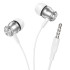 Навушники BOROFONE Platinum metal universal earphones with microphone BM75 |1.2m, Hi-Fi|