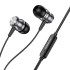 Навушники BOROFONE Platinum metal universal earphones with microphone BM75 |1.2m, Hi-Fi|
