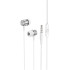 Навушники BOROFONE Platinum metal universal earphones with microphone BM75 |1.2m, Hi-Fi|
