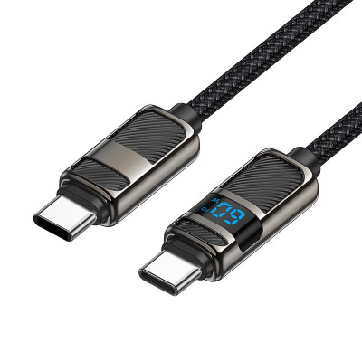 Кабель Hoco Type-C to Type-C Line charging data cable with display U137 |1.2m, 60W/3A|