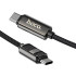 Кабель Hoco Type-C to Type-C Line charging data cable with display U137 |1.2m, 60W/3A|